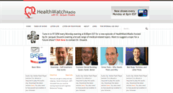 Desktop Screenshot of healthwatchradio.com