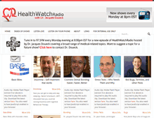 Tablet Screenshot of healthwatchradio.com